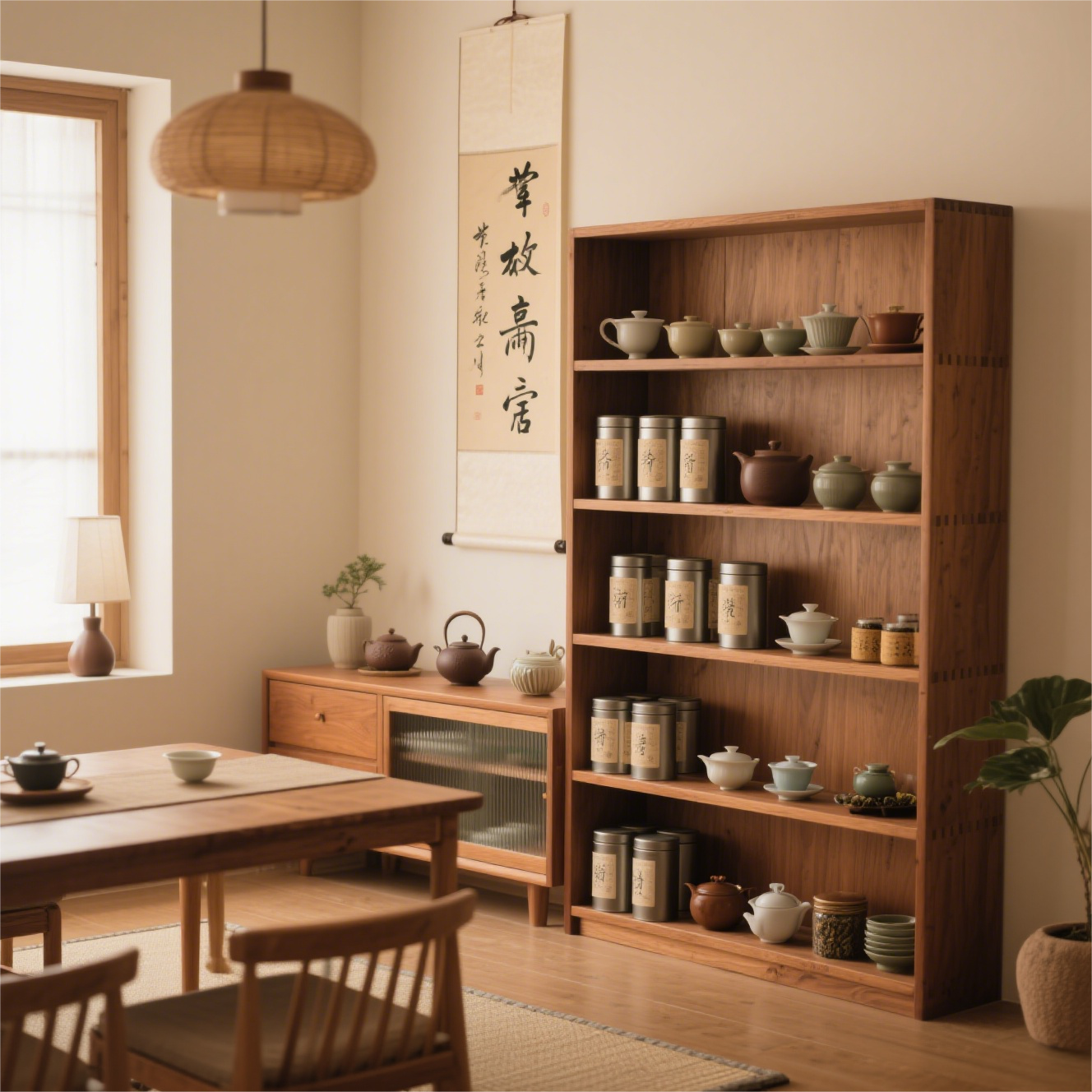 Passende Holzfarbenregale mit Innenarchitektenstilen